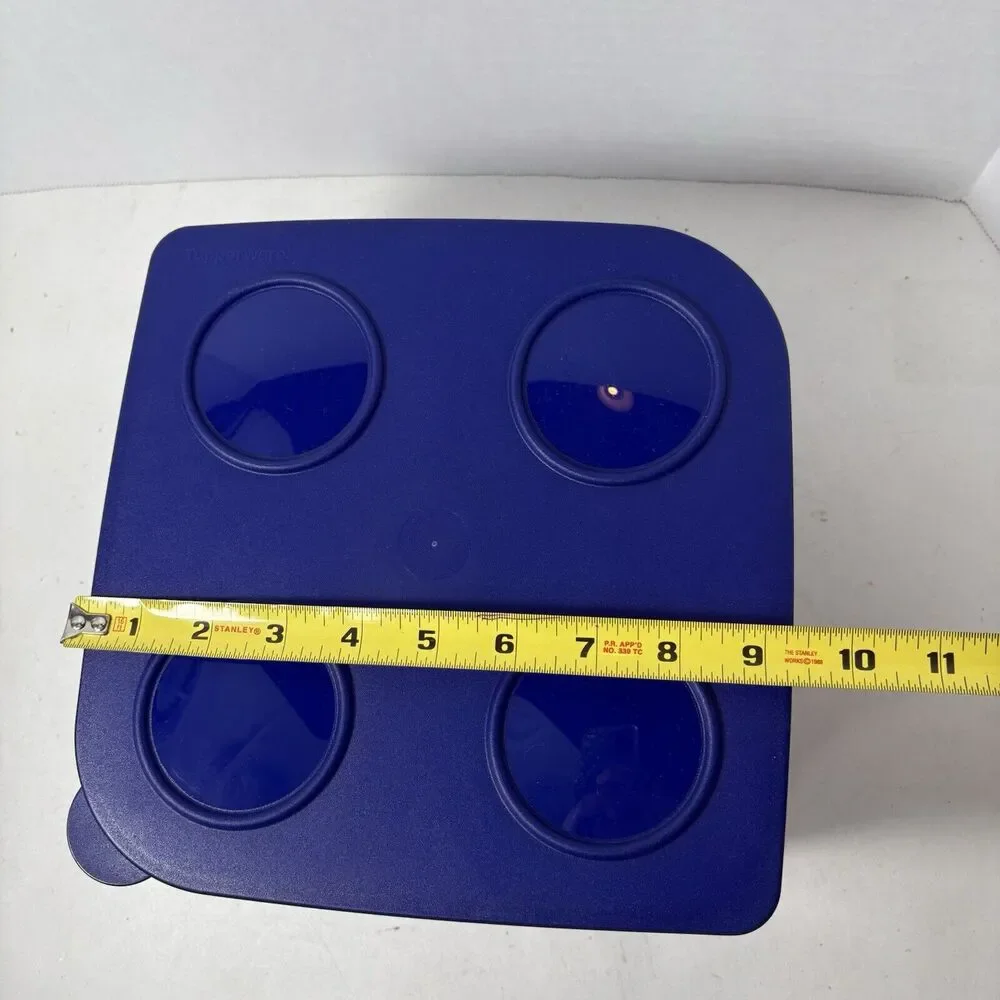 Tupperware Fresh N Cool Refrigerator Food Container‎ 22 Cup 5.2 L Large Blue F4